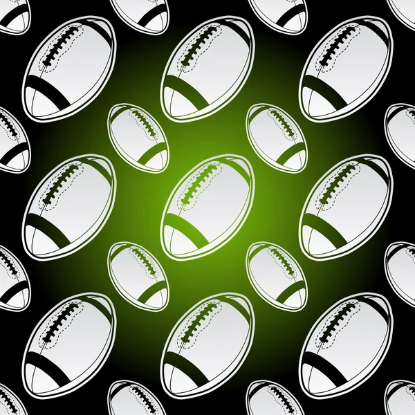Bolas de futebol americano sem costura —  Vetores de Stock