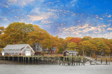 Portland Maine bayfront evleri