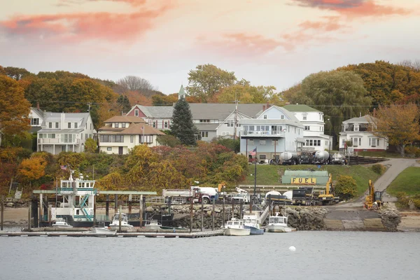 Portland Maine bayfront casas — Fotografia de Stock