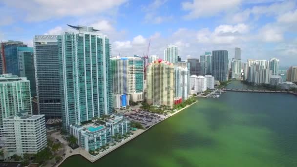 Воздушный брикелл Майами — стоковое видео