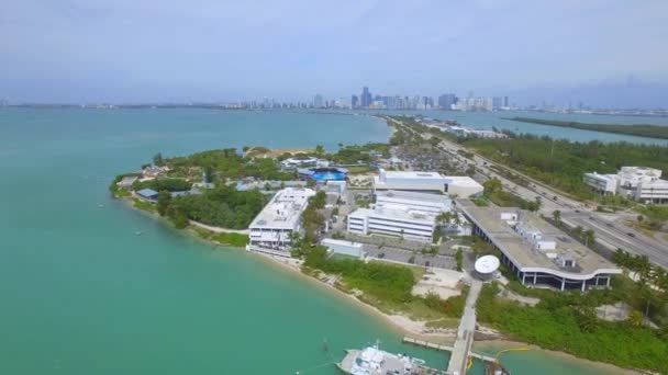 Luchtfoto drone beelden Miami Seaquarium — Stockvideo