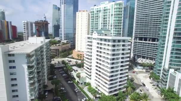 Vidéo Aérienne Brickell Miami Floride — Video