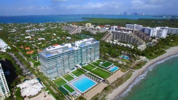 Key Biscayne Eigentumswohnungen am Strand — Stockvideo