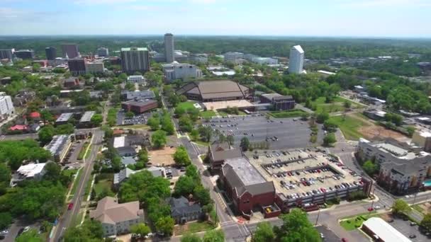 Şehir merkezinde Tallahassee hava video — Stok video