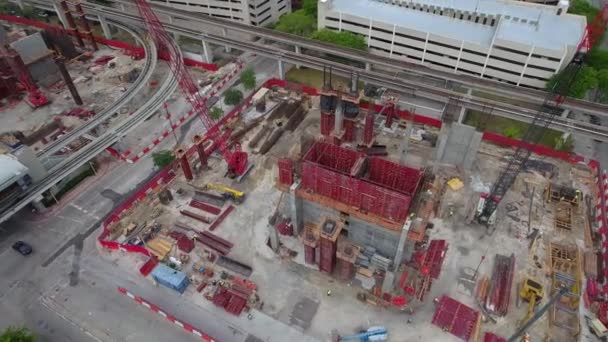 Construção da Estação Central de Miami — Vídeo de Stock