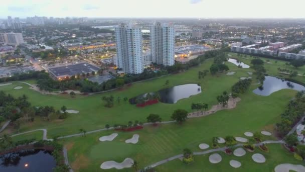 Imágenes aéreas de drones Hallandale FL — Vídeos de Stock