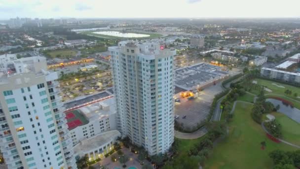 Hava dron görüntüleri Hallandale Fl — Stok video