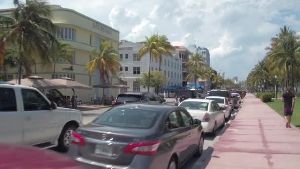 Video de Miami Beach Ocean Drive — Vídeos de Stock