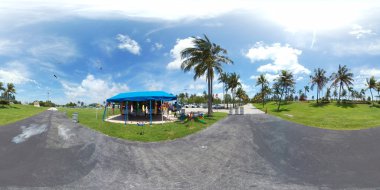 Havaya doğru uçurtma Haulover Park Miami Beach