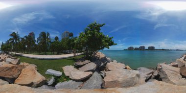 Güney Pointe Park taşlara 360 kamera ile çekim