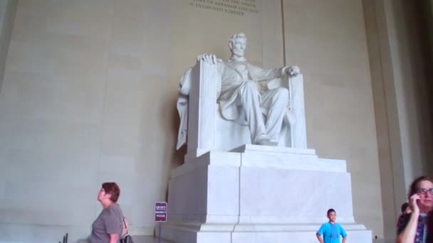 Monumento a Lincoln washington dc — Vídeo de stock
