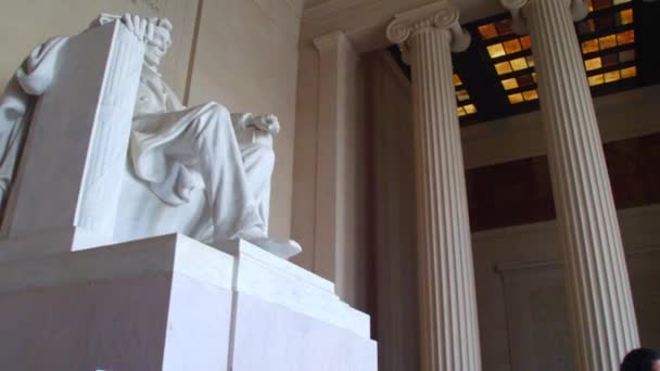 Мемориал Линкольна — стоковое видео