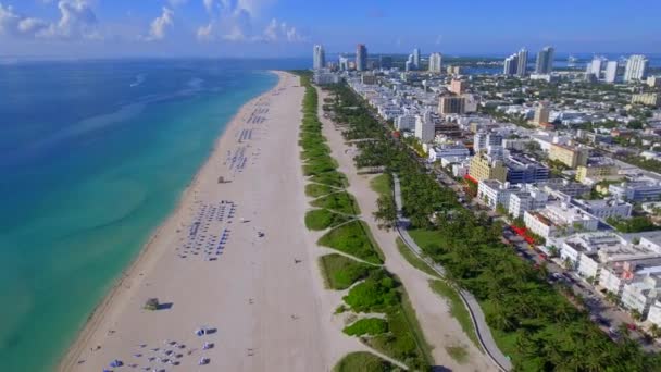 Letecký výlet Miami Beach — Stock video