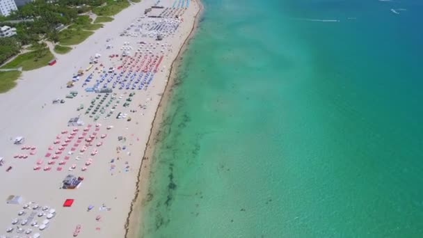 Luchtfoto tour Miami Beach — Stockvideo