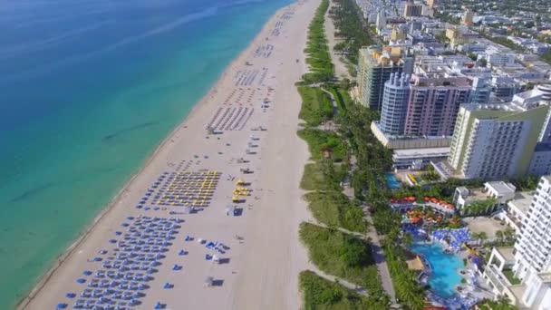 Passeio aéreo Miami Beach — Vídeo de Stock