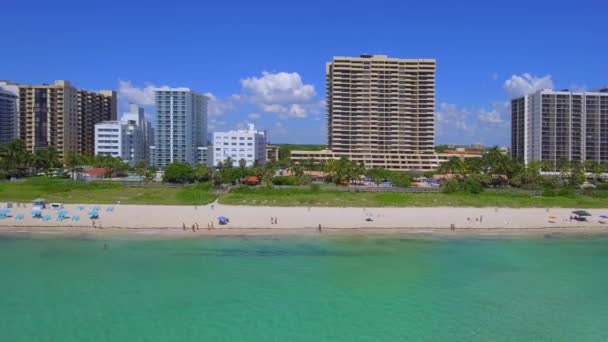 Recorrido aéreo Miami Beach — Vídeos de Stock