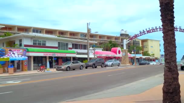 Daytona Florida street scenes — Stock Video