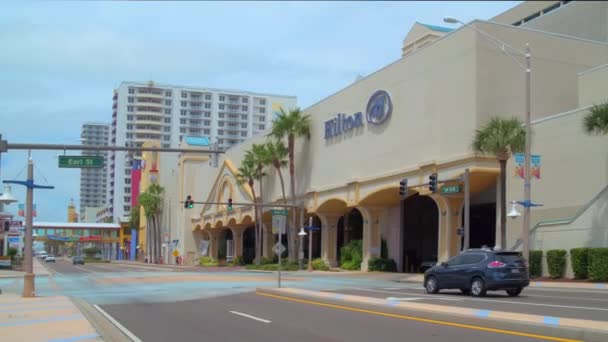 Отель Hilton Daytona — стоковое видео