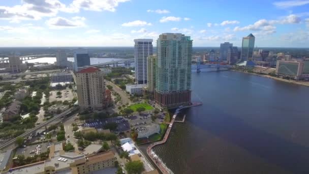 Lotnicze wideo z Jacksonville na Florydzie — Wideo stockowe