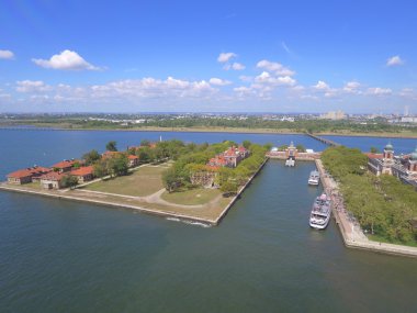 Ellis Adası havadan görüntü