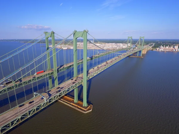 Imagen aérea Delaware Memorial Bridge —  Fotos de Stock