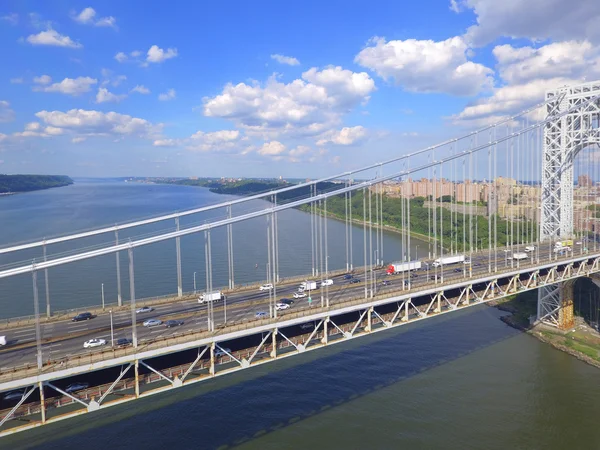 Légifotó a George Washington híd — Stock Fotó