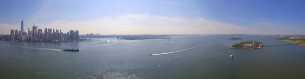 Luchtfoto panoramisch beeld van de Hudson River — Stockfoto