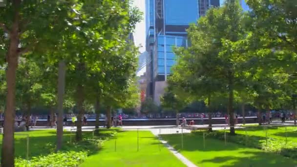 9-11 Memorial Centro de Comercio Mundial de Nueva York — Vídeo de stock