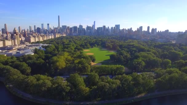 Légi videót a Central Park New York — Stock videók