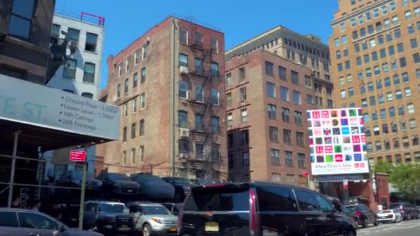 Escena callejera de Nueva York Lafayette st — Vídeo de stock