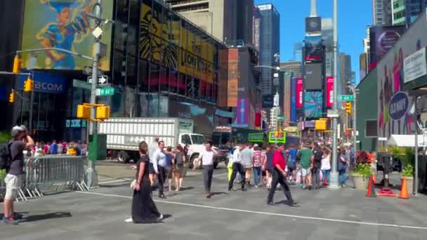 Odwiedź Times Square lato 2016 — Wideo stockowe