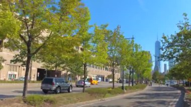 New York West Street ve Hudson Caddesi Greenway