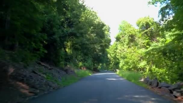 Henry Hudson Drive Fort Lee historický park — Stock video