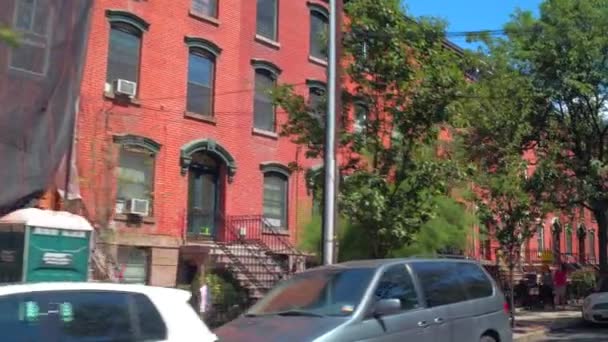 Residencial bairro em Jersey City — Vídeo de Stock