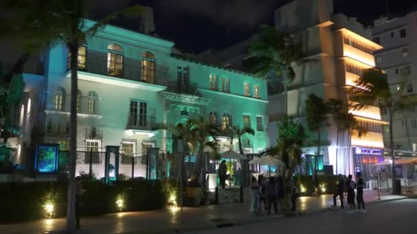 Майами Бич Флорида Сша Октября 2020 Года Villa Casa Casui — стоковое видео