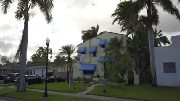 Historisches Hollywood Lakes Florida Zweistöckiges Haus — Stockvideo