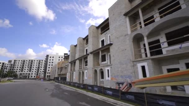 Construction Maisons Ville Luxe Downtown Doral Miami Floride Usa — Video