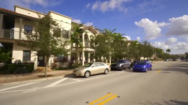 Doral Usa Oktober 2020 Townhomes Downtown Doral Florida Verenigde Staten — Stockvideo