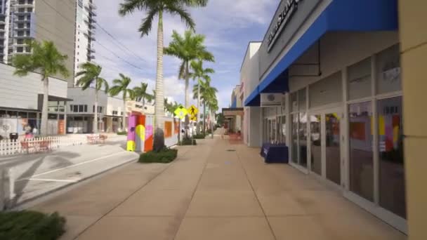Doral Usa Ottobre 2020 Aziende Chiudono Attività Downtown Doral Miami — Video Stock