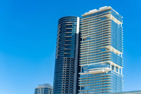 Condomínios Modernos Highrise Sunny Isles Beach — Fotografia de Stock