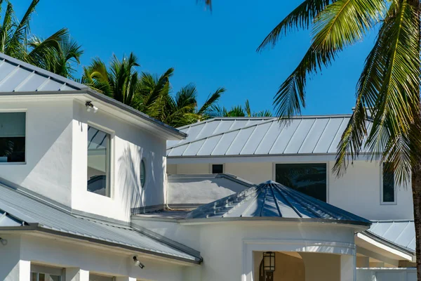 Zuid Florida Mega Herenhuis Met Palmbomen — Stockfoto