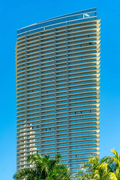 Photo Beautiful Architecture Residences Armani Casa Sunny Isles Beach — Zdjęcie stockowe