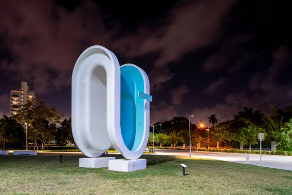 Miami Beach Usa Novembre 2020 Piscine Cintrée Convention Center Park — Photo