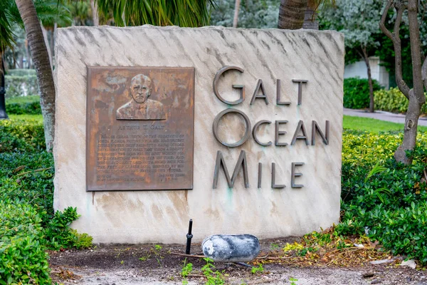 位于Galt Ocean Mile Fort Lauderdale Fl的地标标志 — 图库照片