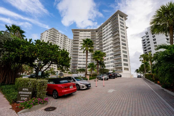 Fort Lauderdale Eua Novembro 2020 Condomínio Residencial Embaixador Real Fort — Fotografia de Stock