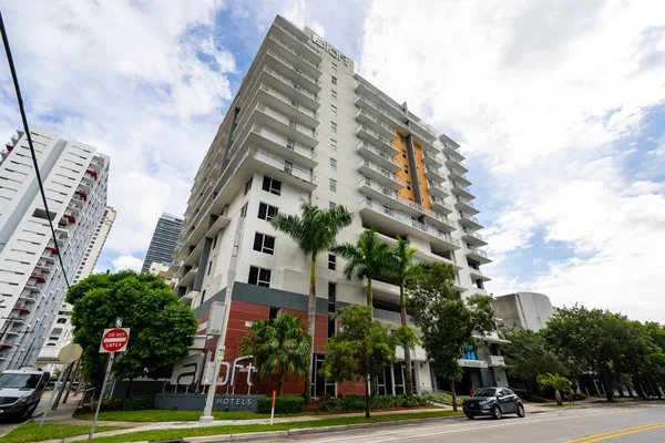 Miami Usa November 2020 Loft Hotels Brickell Låg Vinkel Street — Stockfoto