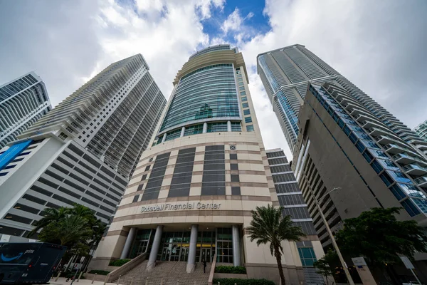 Miami Abd Kasım 2020 Sabadell Finans Merkezi Brickell Fotoğrafı — Stok fotoğraf