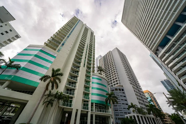 Mrakodrapy Městě Miami Brickell — Stock fotografie