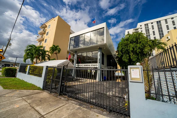 Miami Usa November 2020 Foto Des Haitianischen Konsulatsgebäudes Miami Brickell — Stockfoto