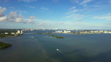 Miami Biscayne Körfezi 4k kaydı.